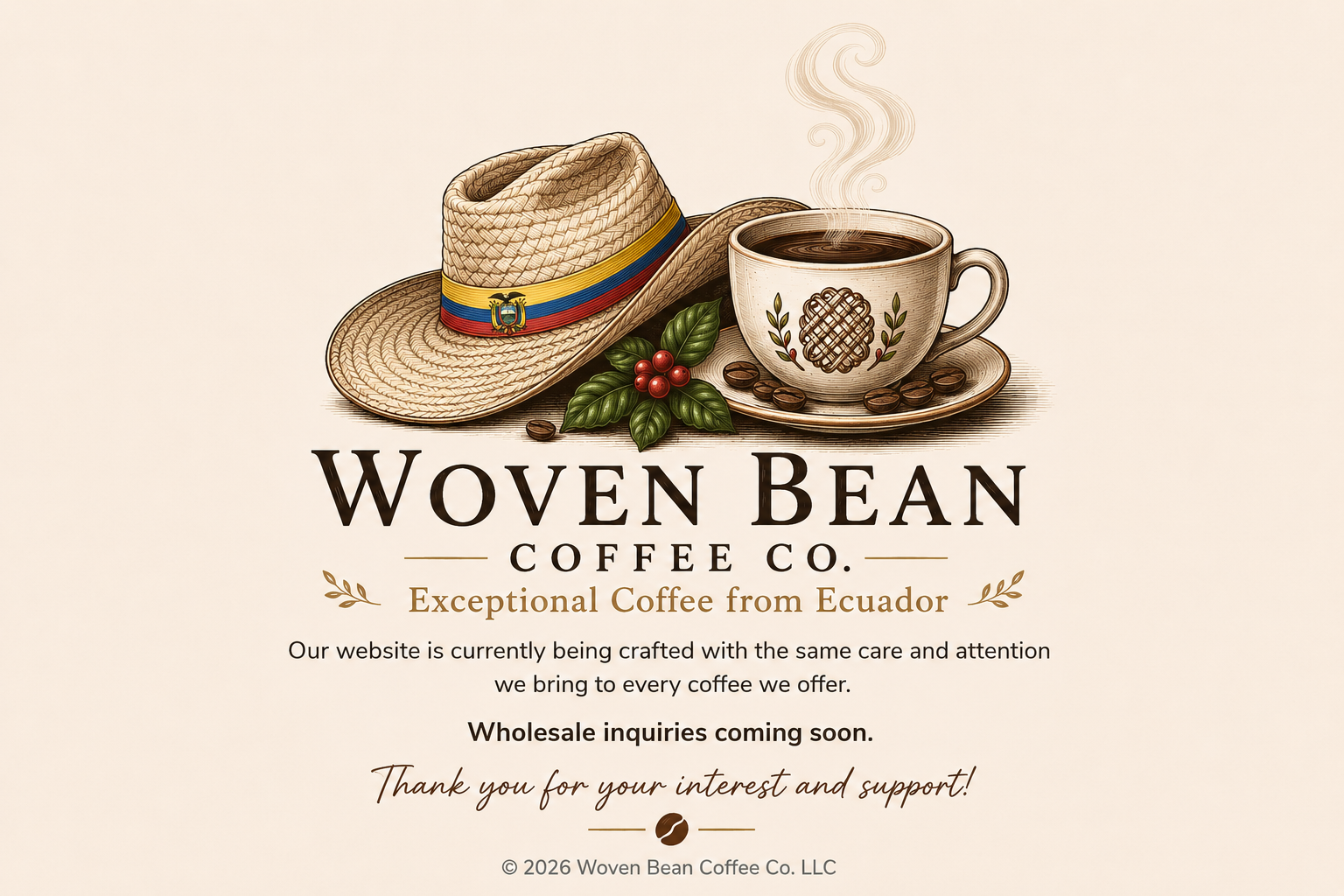 Woven Bean Coffee Co. Coming Soon